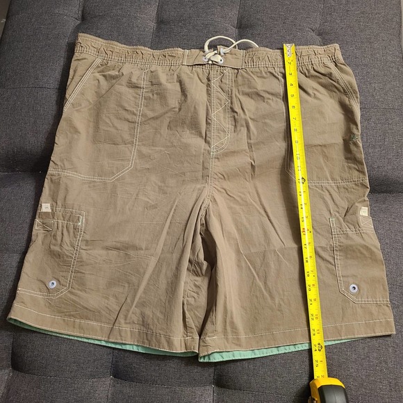 Mantaray Mens Swimwear, Tan with Mint Green Trim. Size 3XL - Picture 2 of 9